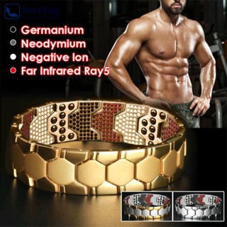 LOVETAG Moda Destacado Energia De Saúde Pulseira Homens Bio Magnético Mental Anti-Fadiga Pulseiras Radiação Jóias N7Y4