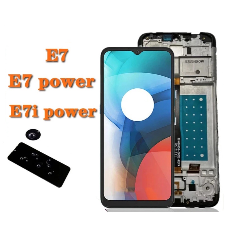 6.5" Frontal Touch Display Para Moto E7&E7 Power&E7i Power Premium Tela Com Aro Lcd