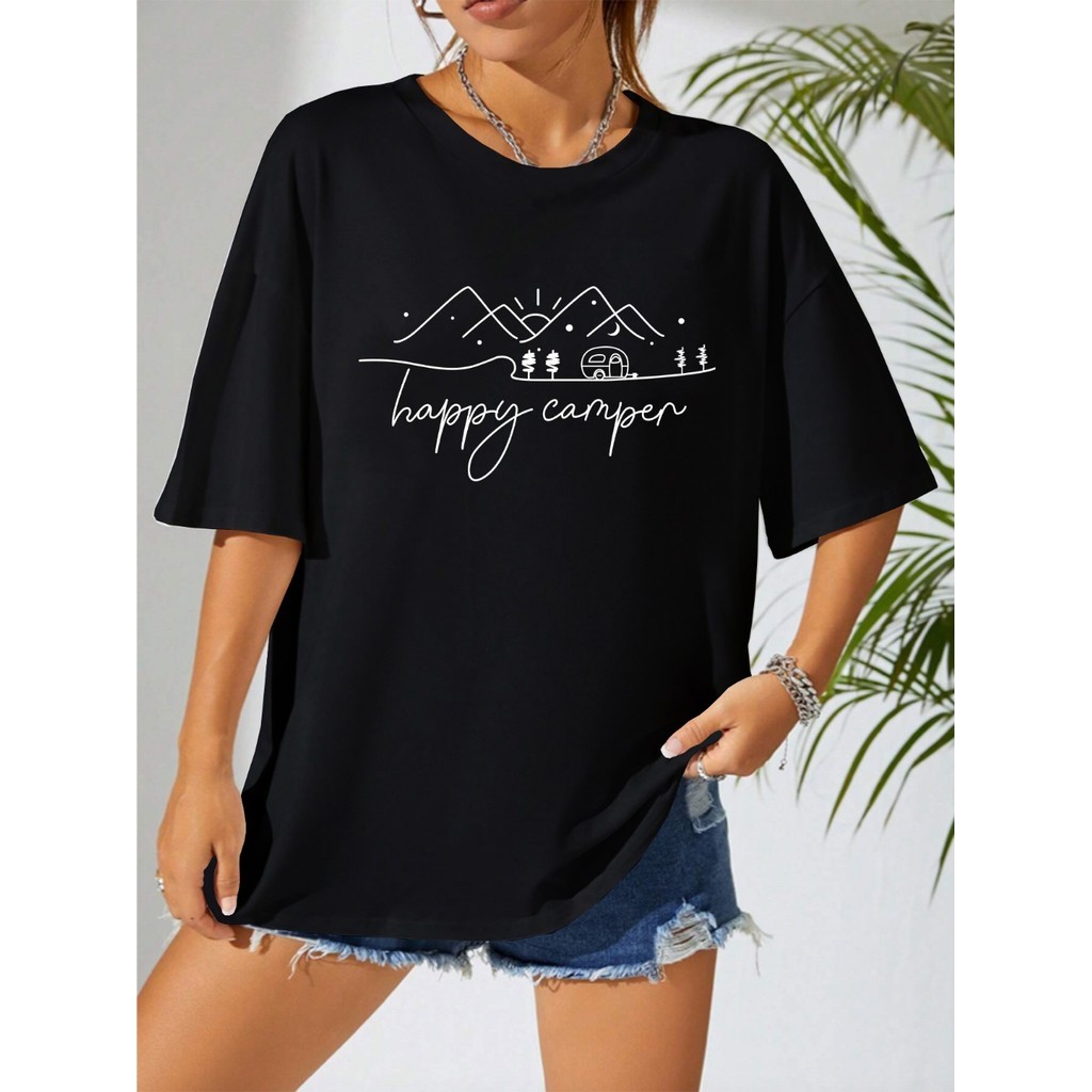 T Shirt Bordada Preta Camisa Academia Personalizada Sol Estrelas Blusa Oversized Camiseta Estampa 