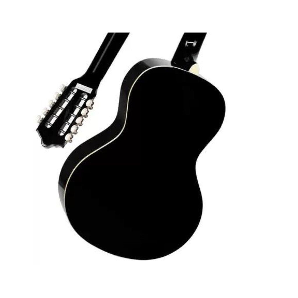 Viola Giannini caipira 10 cordas acústica linha Start preta brilhante VS-14 BK + acessórios