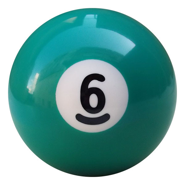 Bola de Bilhar Avulsa Numerada 50 mm Nº 06 Verde em Oferta na Shopee