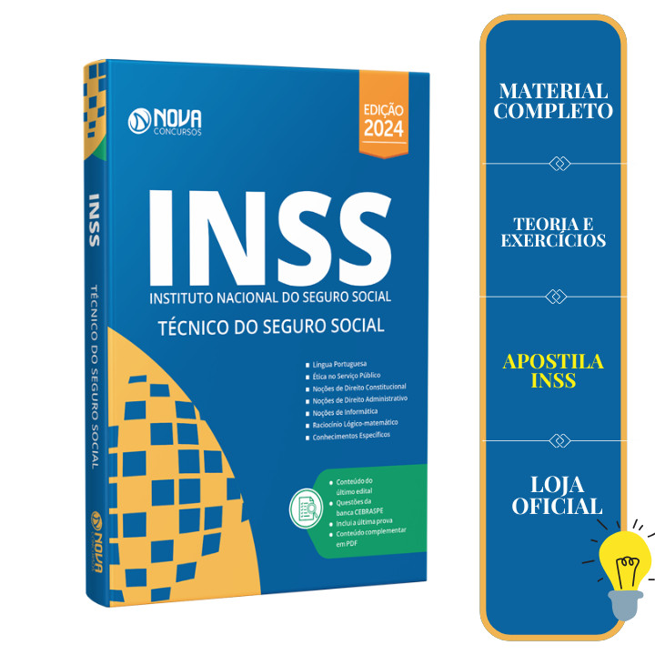 Imagem Apostila INSS Técnico do Seguro Social Atualizada
