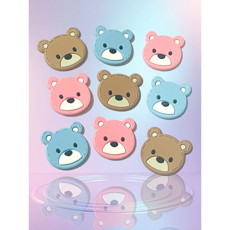 Aplique Emborrachado Infantil  Rosto Urso Grande Laços Tiaras Prendedores Artesanato DIY em Oferta na Shopee