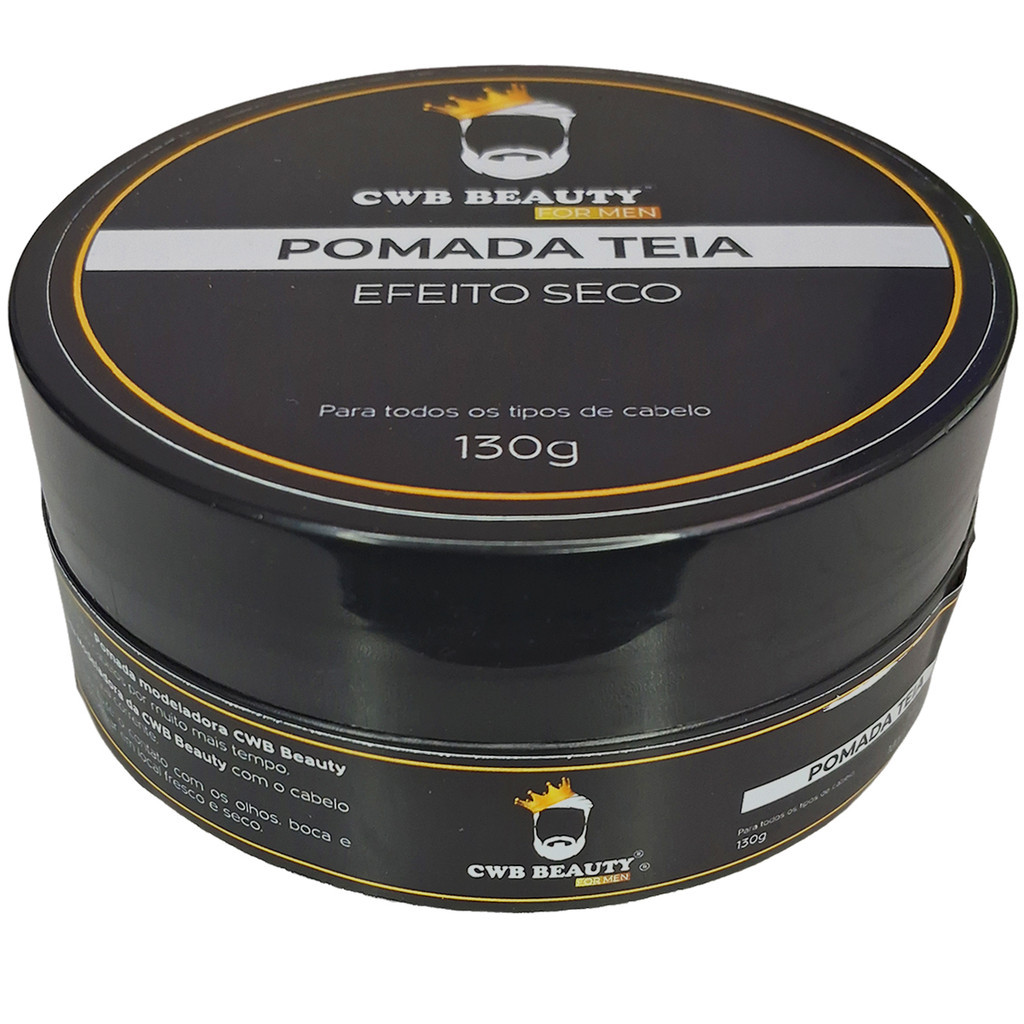 Pomada Capilar Cabelo Modeladora Teia Efeito Seco Masculino Todo Tipo Cabelo 130g CWB Beauty For Men