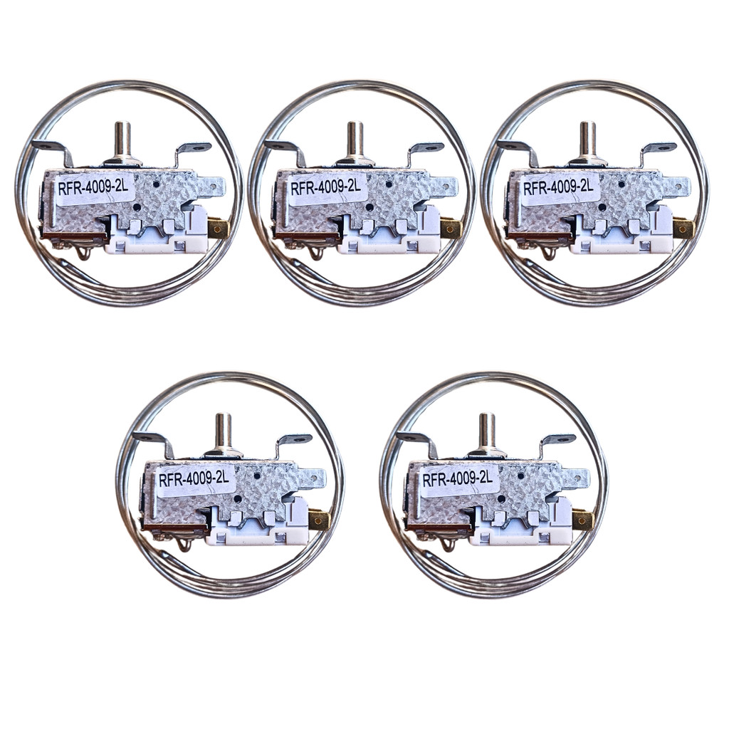 Kit 5 Termostato RFR-4009 Dupla Ação Refrigerador/Geladeira Freezer Metalfrio