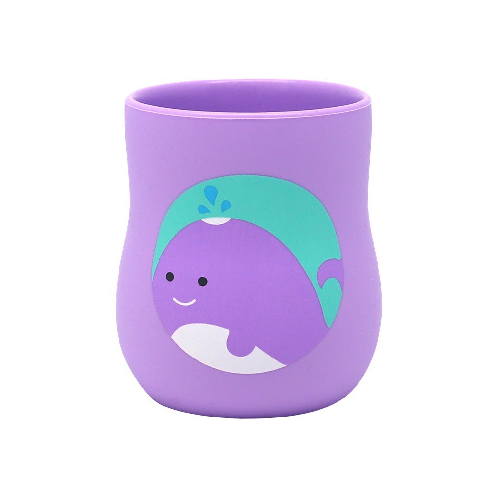Copo Anatômico em Silicone 120ml Baleia - Marcus & Marcus em Oferta na Shopee
