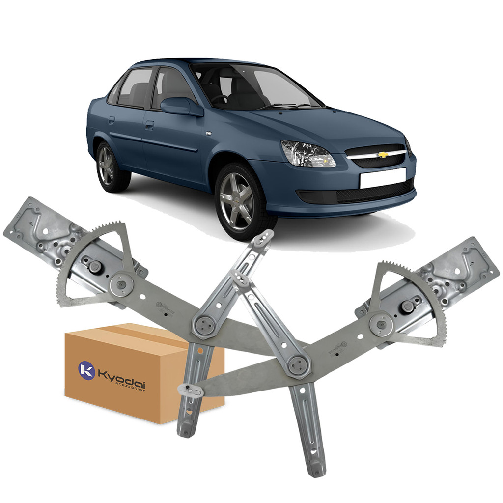 Par Máquina Vidro Elétrica Diant Corsa Classic 2004 a 2016