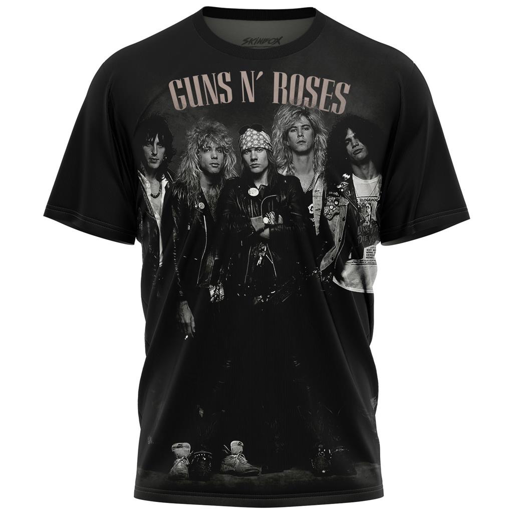 Camiseta Masculina Guns N' Roses 3 em Oferta na Shopee