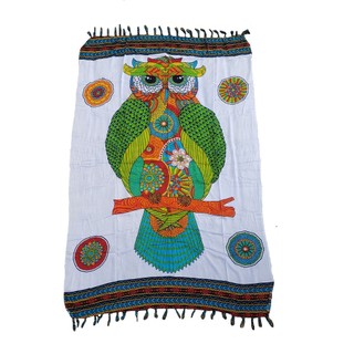 Canga Coruja De Praia Em Viscose em Oferta na Shopee