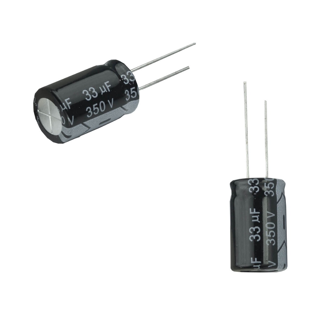 10x Capacitor Eletrolítico 33uf x 350v 105º Kit c/10 Peças