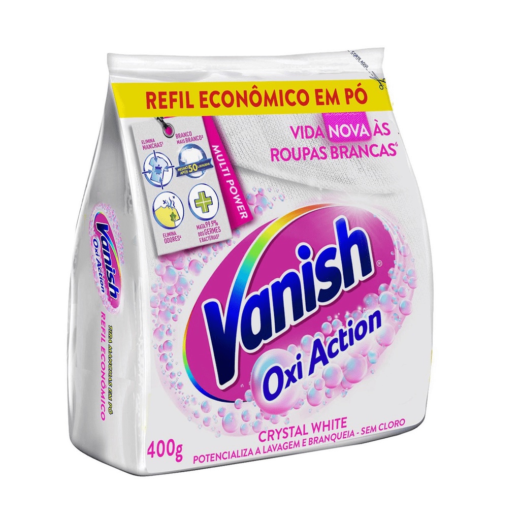 Alvejante em Pó White Oxi Action 400g Vanish