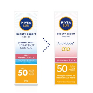 Protetor Solar Facial Nivea Beauty Pele Normal a Seca FPS50 - 50g