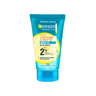 Gel de Limpeza Facial Garnier Uniform & Matte Antiacne 150g
