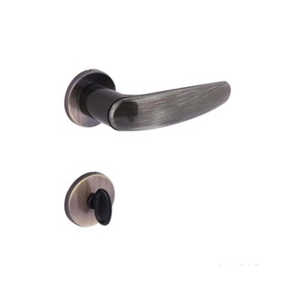 Fechadura para banheiro em aço inox e zamac Verona Polo Z 18x6,15cm antique Arouca