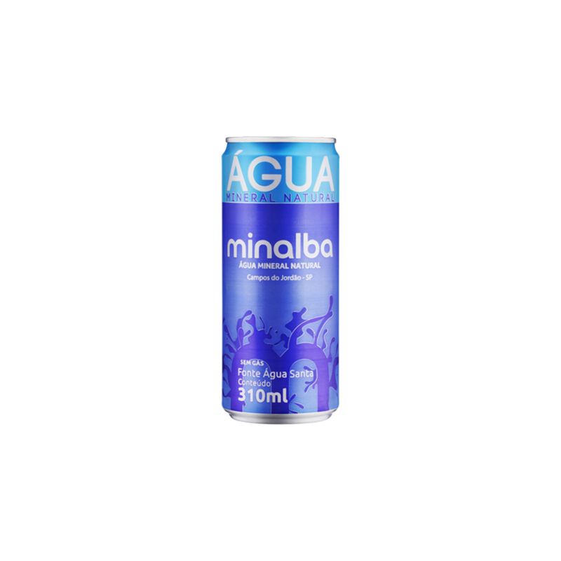 AGUA MINERAL MINALBA SEM GÁS LATA 310ML em Oferta na Shopee