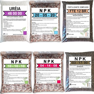 5Kg Adubo Fertilizante NPK, Super Simples, FTE BR12, Ureia em Oferta na Shopee