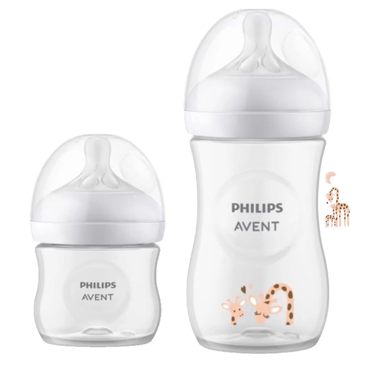 Kit Mamadeira Pétala Avent 125ml 0m+/260ml 3.0 Girafa 1m+ em Oferta na Shopee