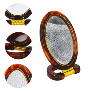 Espelho De Mesa Maquiagem Oval Dupla Face Tamanho 11 x 6,5 cm Aumenta 2X