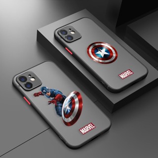Capitão América Vingadores Herói Matte Capa Para iPhone Apple 15 14 11 12 13 Pro Mini XS X Max XR 7 8 6 6S Plus SE 2020 2022 Telefone