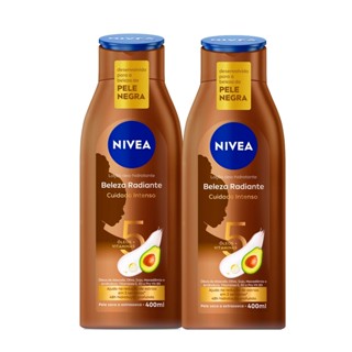 Kit 2 Loção Deo Hidratante Nivea Beleza Radiante Cuidado Intenso Pele Seca a Extrasseca 400ml