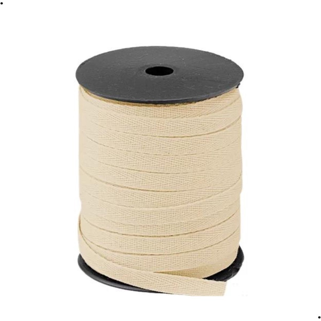 Rolo Cadarço Sarjado Cru 3006 6mm em Oferta na Shopee