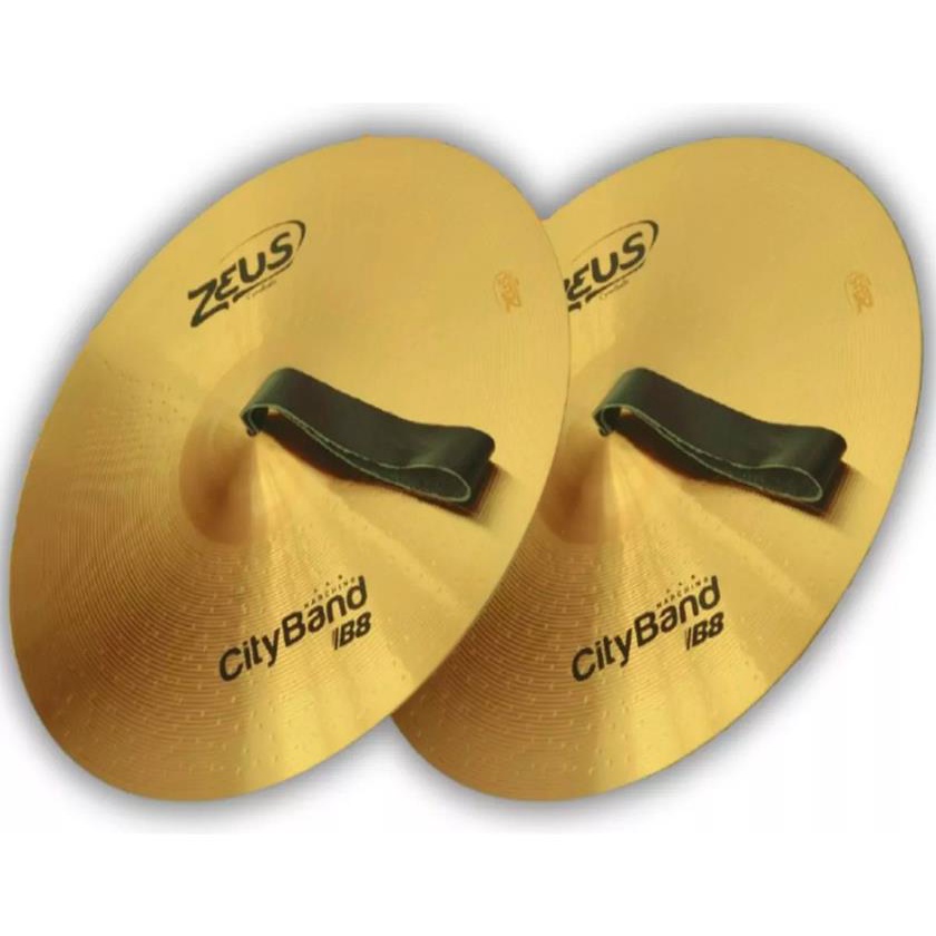 Prato Zeus Cityband Brass 14 Par Fanfarra Marcial Lancamento em Oferta na Shopee