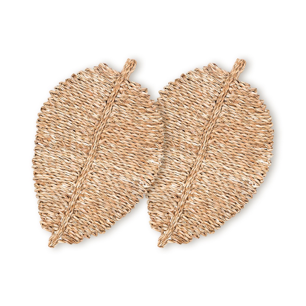 Kit 2 Lugar Americano Fibra Natural Seagrass 34X49Cm Rafimex em Oferta na Shopee