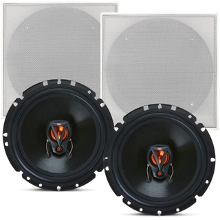 2 Arandela Quadrada Branca Falante Jbl 50w Som Ambiente Teto em Oferta na Shopee