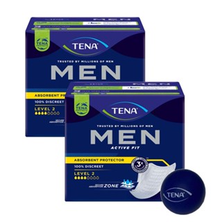 Kit 2 Absorventes para Incontinência Urinária Tena Men Active Fit 10un + Bolinha Anti-Stress Men Tena