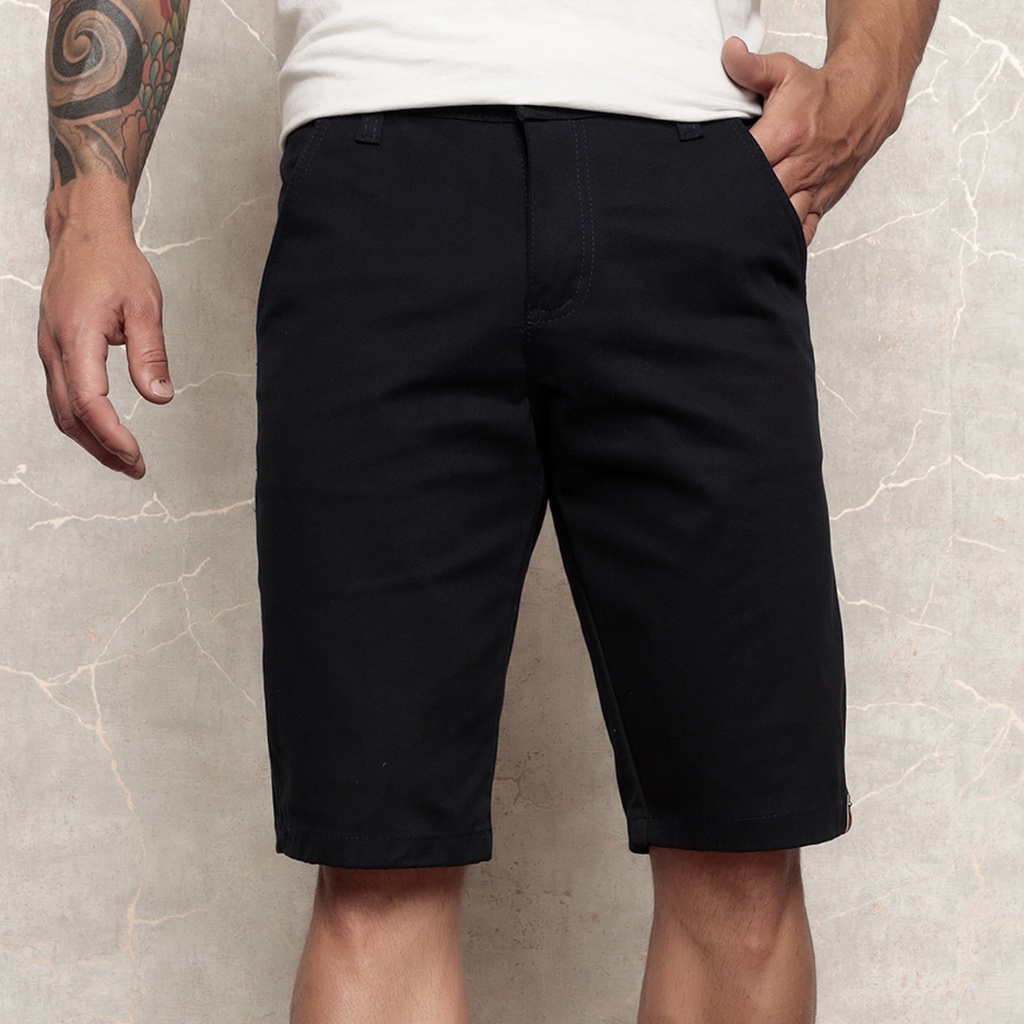 Bermuda De Sarja Masculina Slim Color Alfaiataria Sport Fino