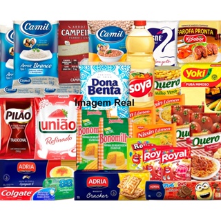 Super Cesta Básica 30 Itens Doação Ajuda Envio Imediato em Oferta na Shopee