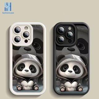 Capa Fofa Panda Para IPhone 11 12 13 14 15 PRO MAX 6 7 6S 8 Plus XR XS 6SPlus 7Plus 6Plus 8Plus 14Plus 15Plus XSMAX SE 2020 Corundum De Olho De Anjo Com Lente Cheia