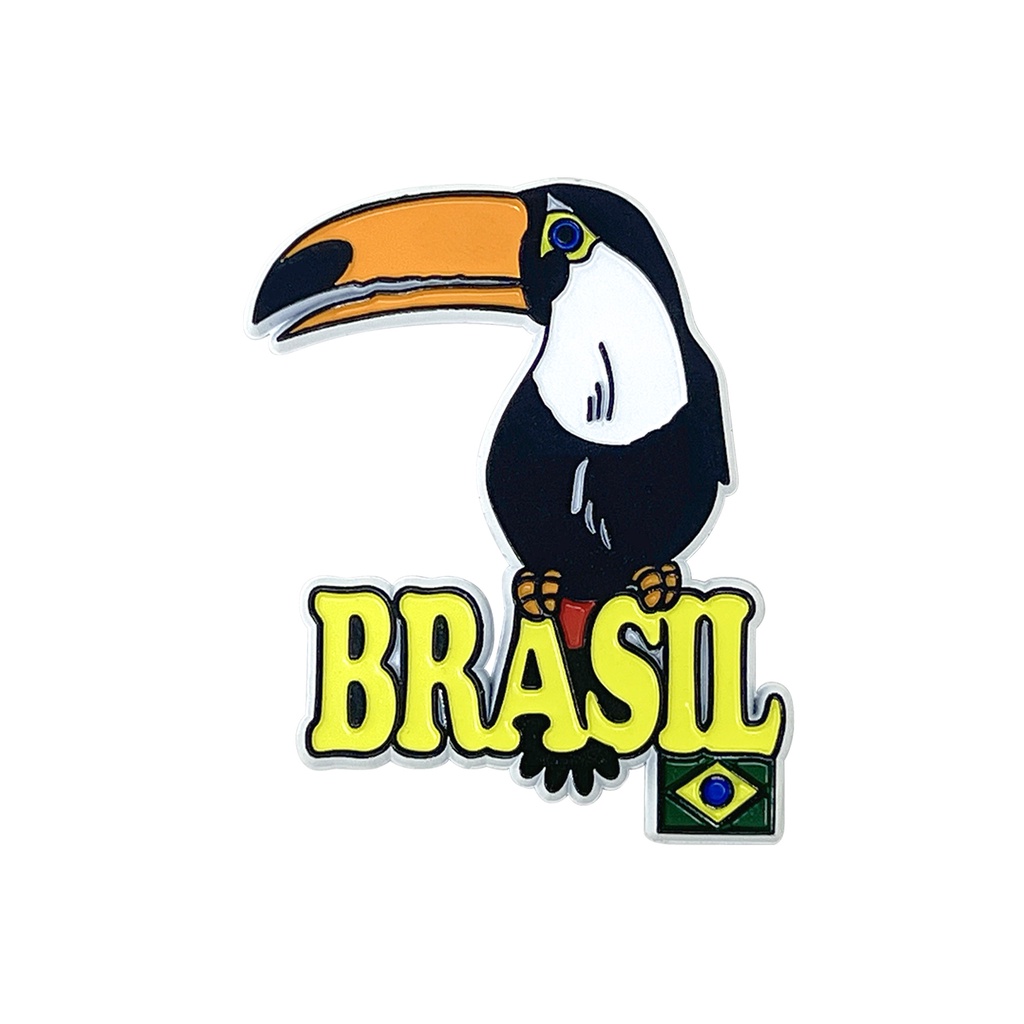 Imã De Geladeira Tucano Do Brasil - Lembrancinhas e Souvenir do Brasil