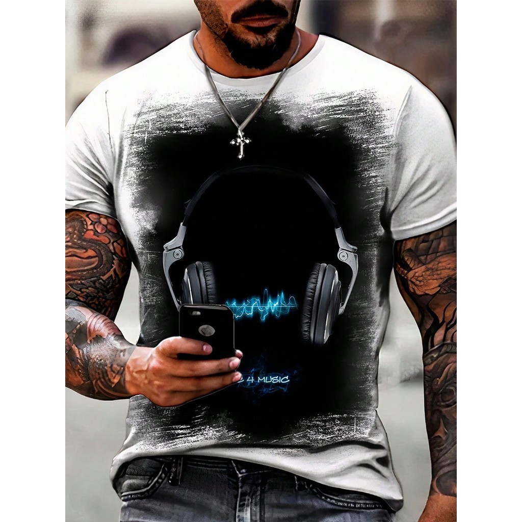 Camisa Camiseta Áudio Musica Fone Eletro Som 1