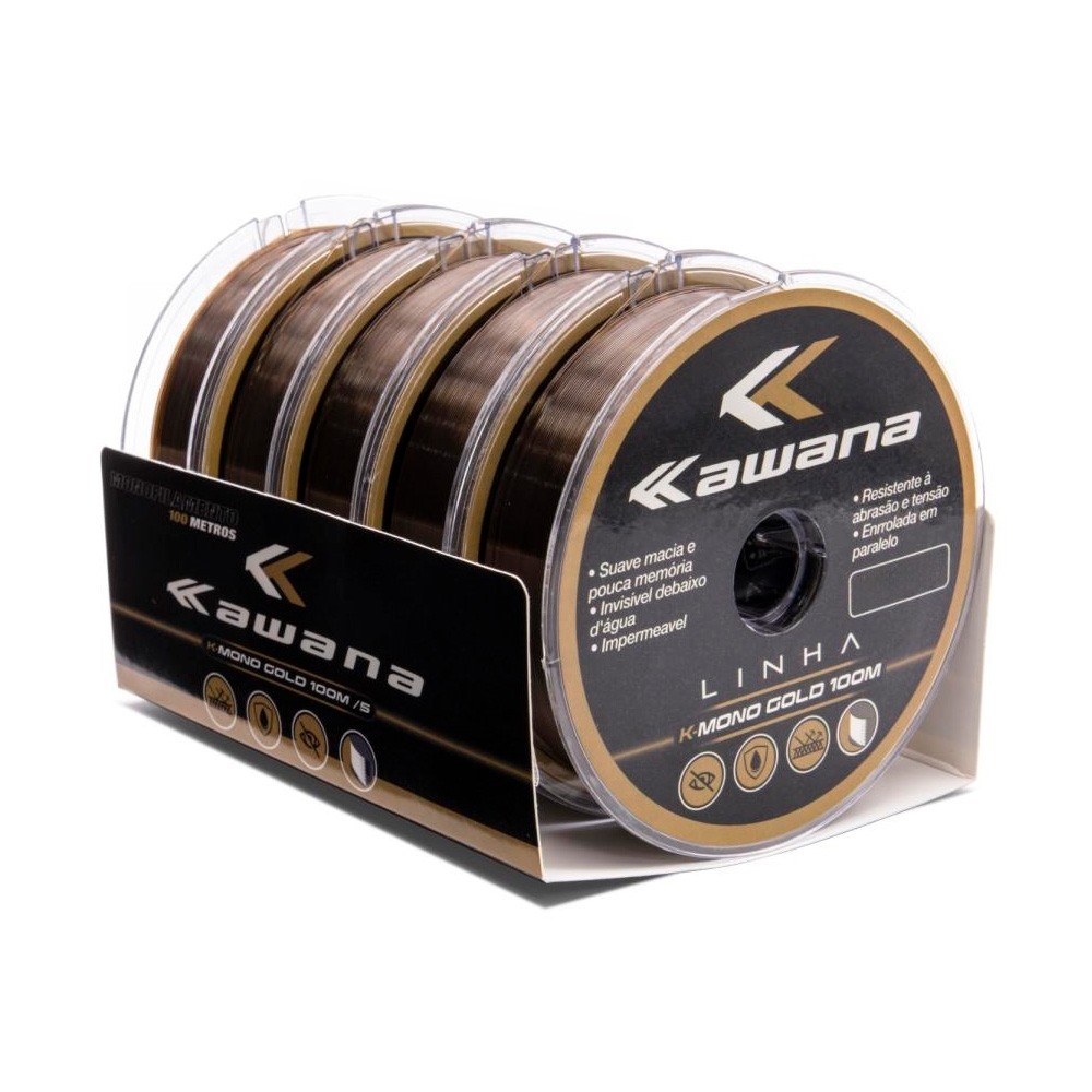 Linha Monofilamento Gold 500mts - Kawana em Oferta na Shopee