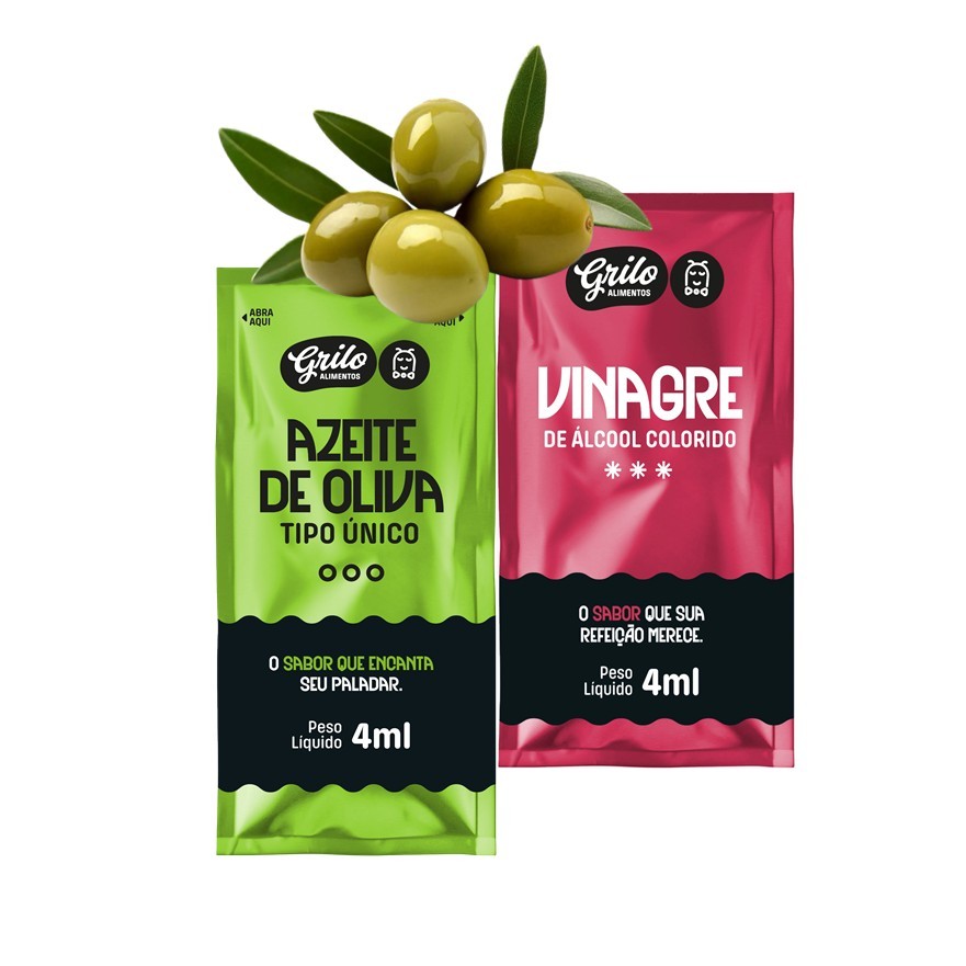 Kit Econômico Sachê 4ml Vinagre E Azeite Tipo Único Sachê 4ml em Oferta na Shopee