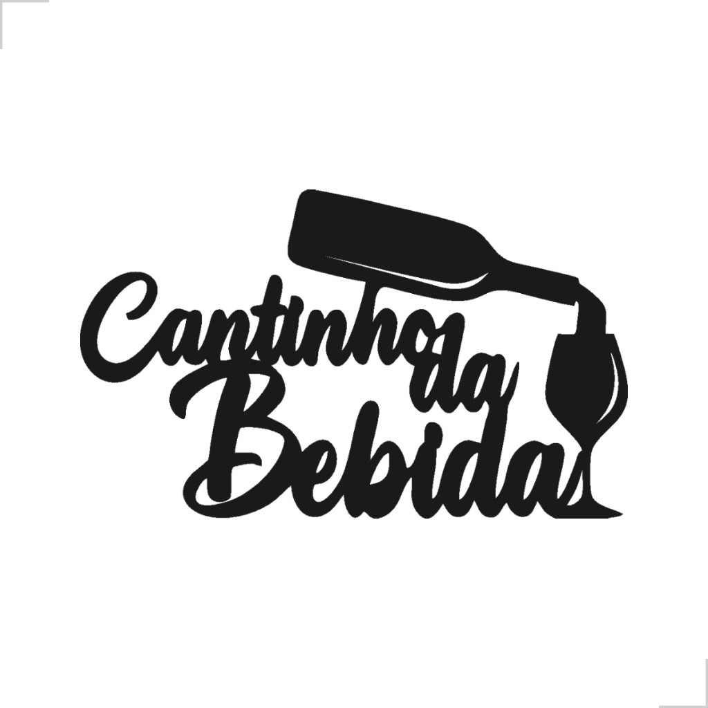 Cantinho da Bebida Decoração Aplique MDF Casa Barzinho Achadinhos da Shopee Envio Rápido