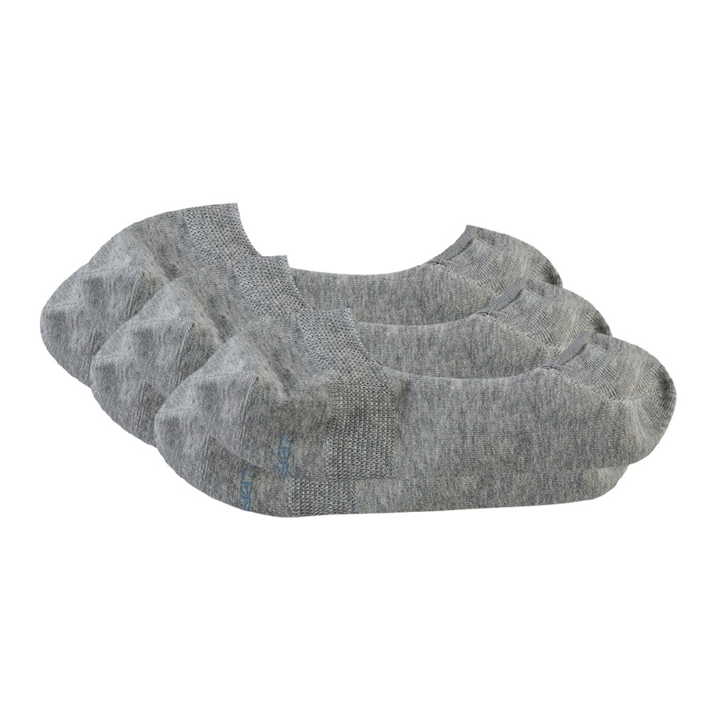 Imagem Kit com 3 Pares Meias Sapatilhas Algodão Mescla