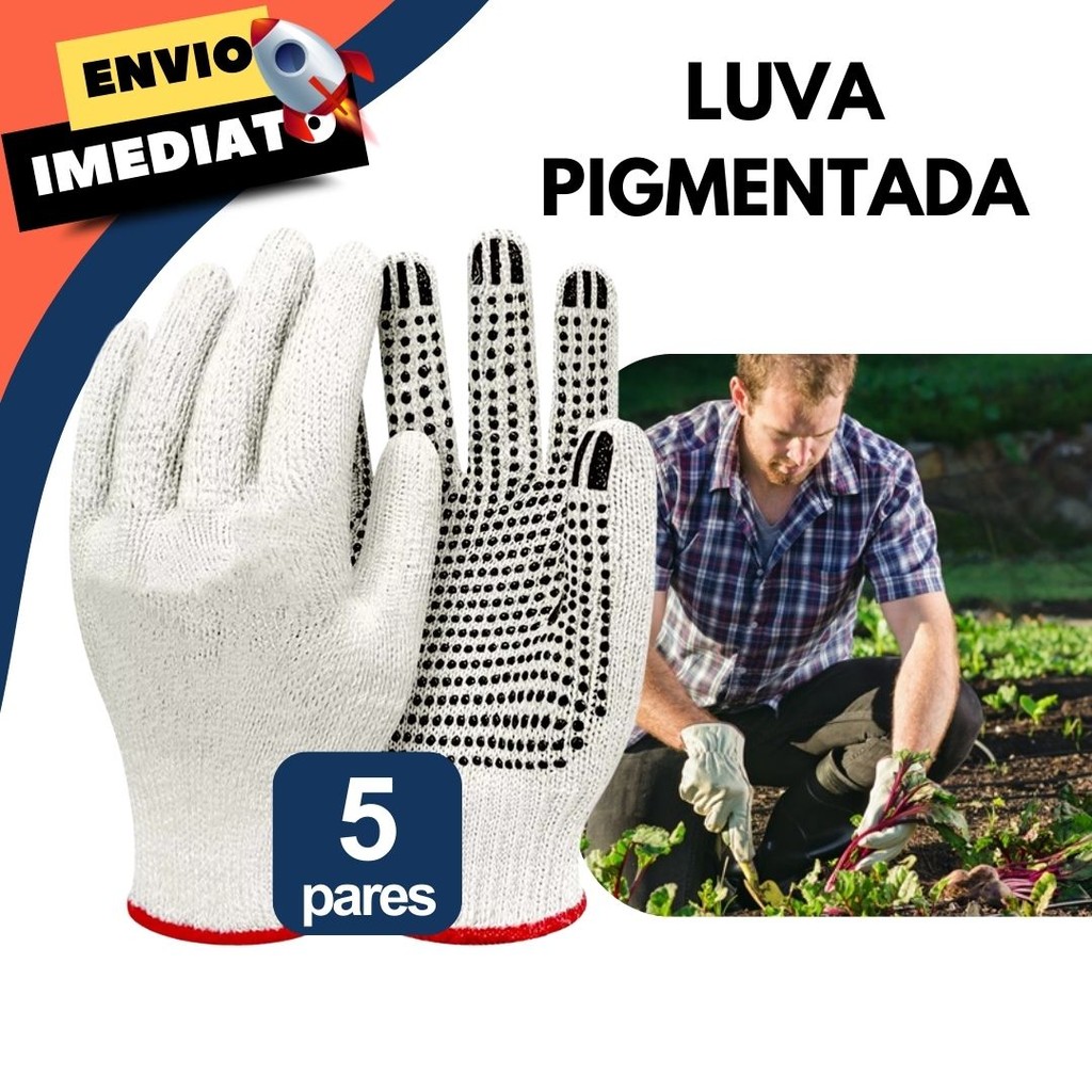 Kit de Luvas Tricotadas para EPI