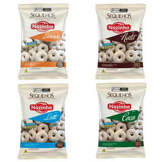 Kit 4 Biscoito Sequilhos Clássicos Sabores 300g - Nazinha em Oferta na Shopee