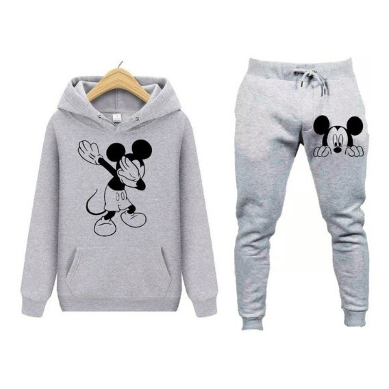 Conjunto Moleton Mickey Unissex em algodão moleton flavelado
