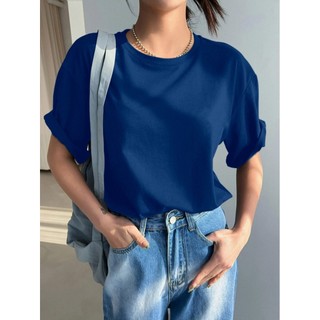 Blusa Larga Academia Oversized Unissex Camisa Ombro Caido Camiseta Feminina Moderna Casual T Shirt