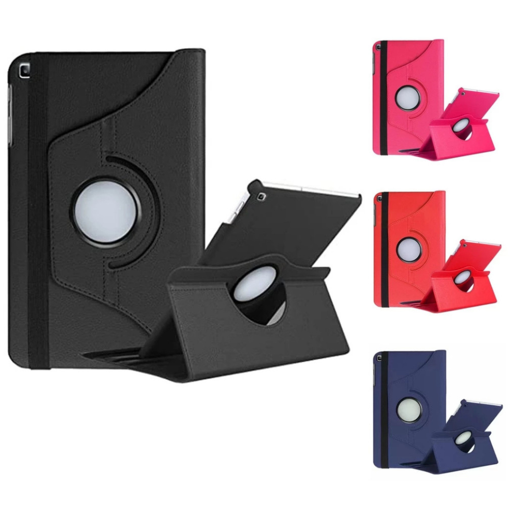 Capa Tablet Samsung Galaxy Tab A 8.0 (2019, SM-T295)  360º Giratória De Couro Com Suporte Colorida