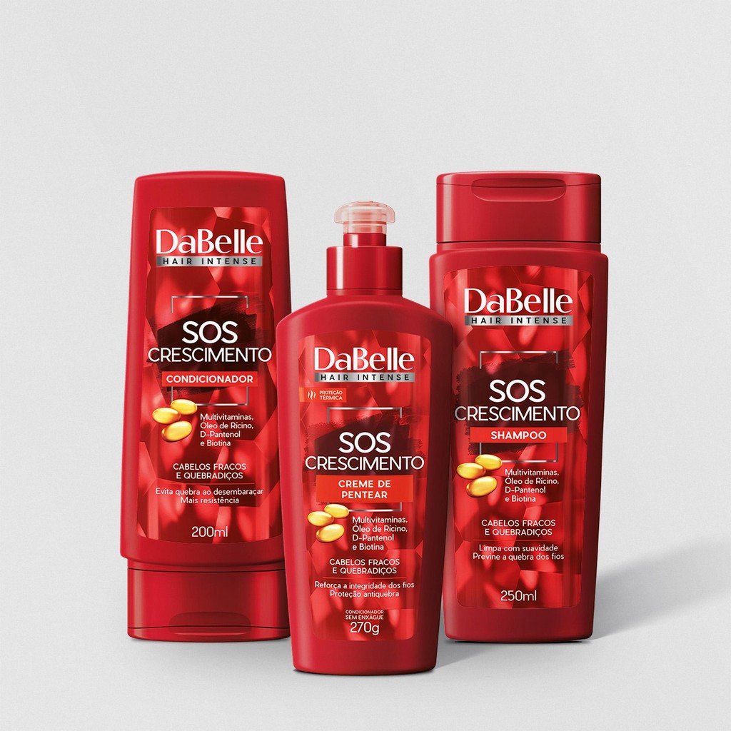 Kit DaBelle Hair SOS Crescimento Trio (3 Produtos) - Beauty