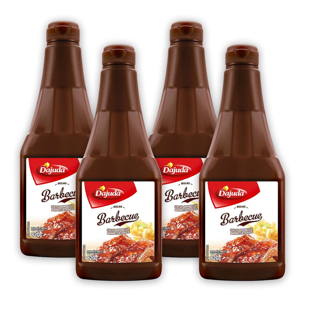 4Un Molho Barbecue DAjuda 820G Para Churrasco Lanches Costela Porco Lanches Acompanhamento