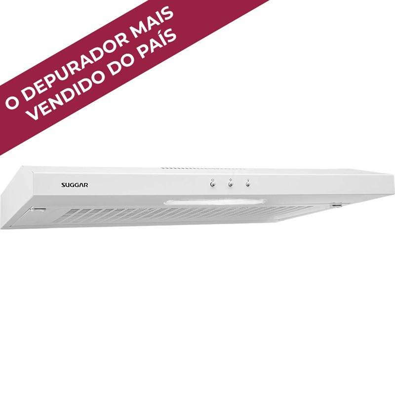 Depurador de ar Slim 80 Cm Bivolt Branco Suggar - Home Appliances