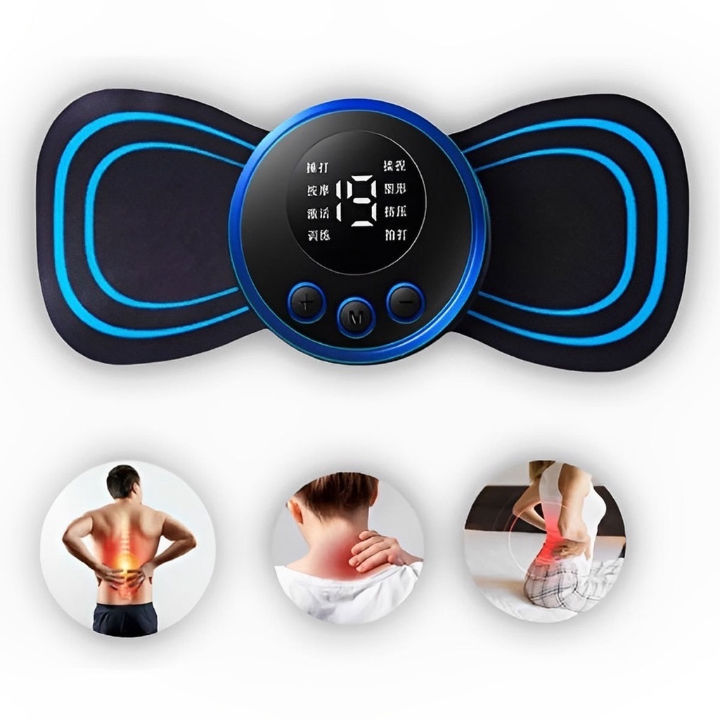 Massageador Elétrico, Cervical, Lombar e Corpo EMS,com bateria melhor