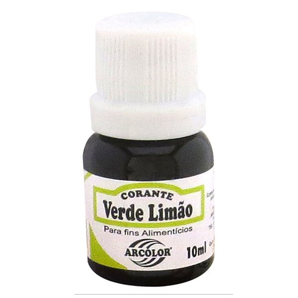 Corante Liquido Verde Limão - 10ml - Arcolor - Rizzo Distribuidora