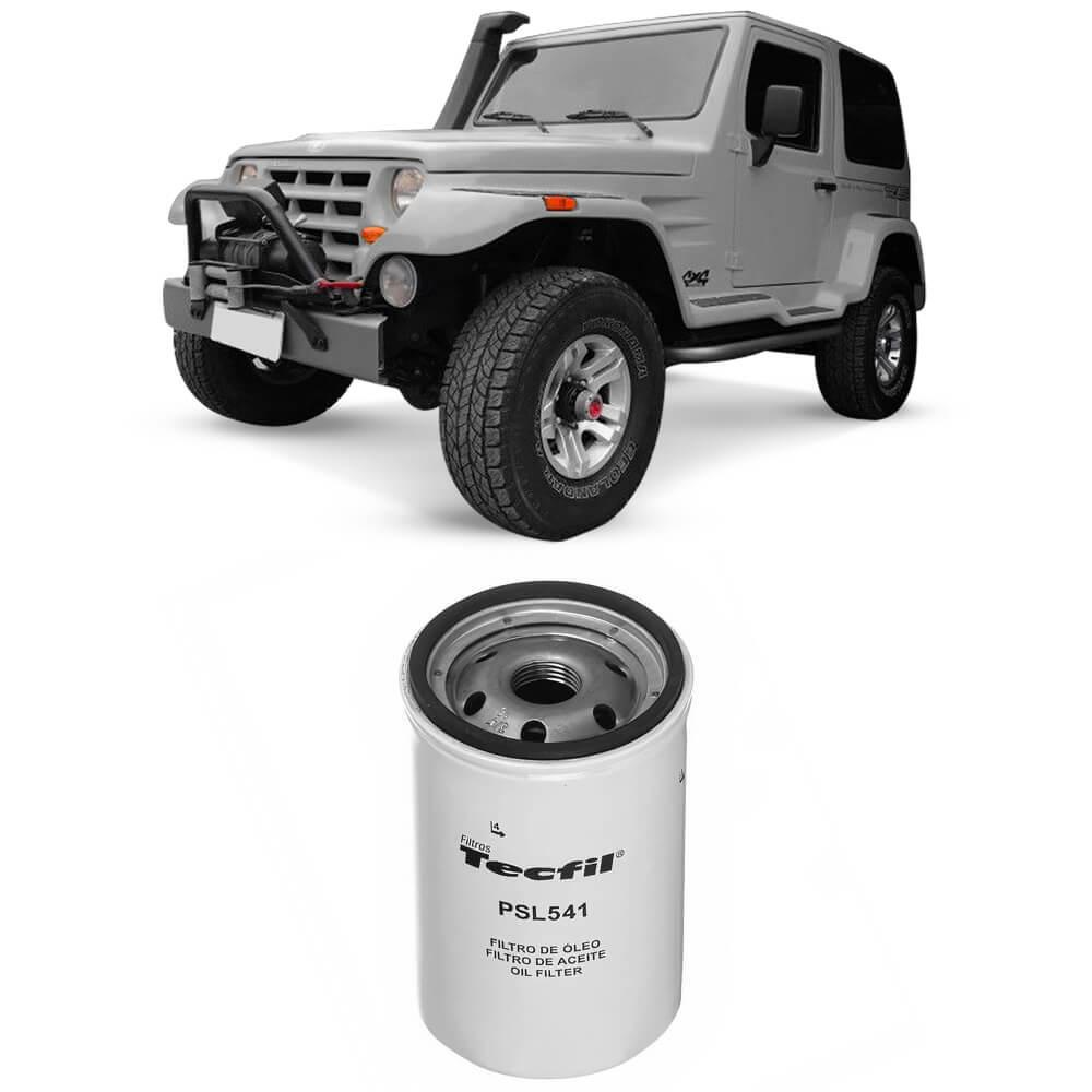 Filtro Óleo Troller T4 3.0 Tdi Eletrônico 2006 Tecfil Psl541