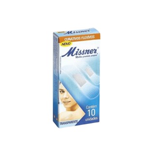 Curativo Band Aid Transparente 10 unidades - Missner em Oferta na Shopee